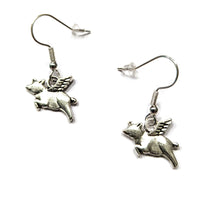 When Pigs Will Fly Flying Pig Earrings