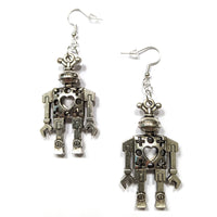 Retro Robot Earrings