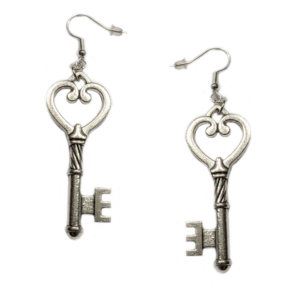 Classic Heart Keys Earrings