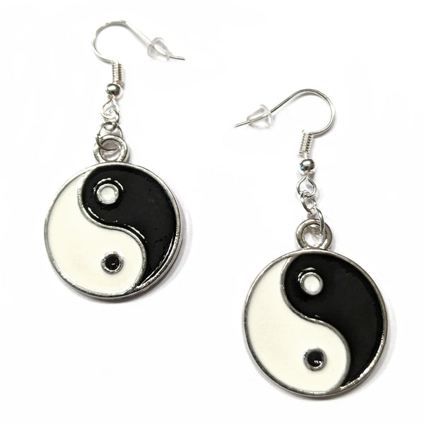 Retro Ying Yang Earrings