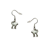 Kitty Cats in Stainless Steel Earrings