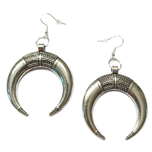 Upside Down Crescent Moon Earrings