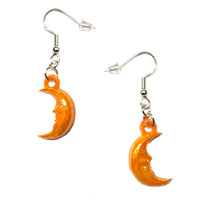 Retro Crescent Man in the Moon Acrylic Earrings (4 colors)