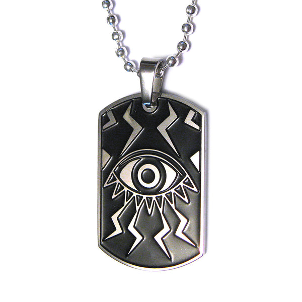 All Seeing Eye Dog Tag Necklace