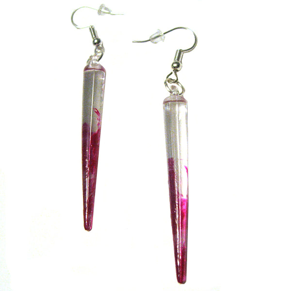 Blood Splatter Drip Earrings