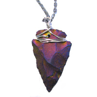 Dyed Arrowhead Necklace