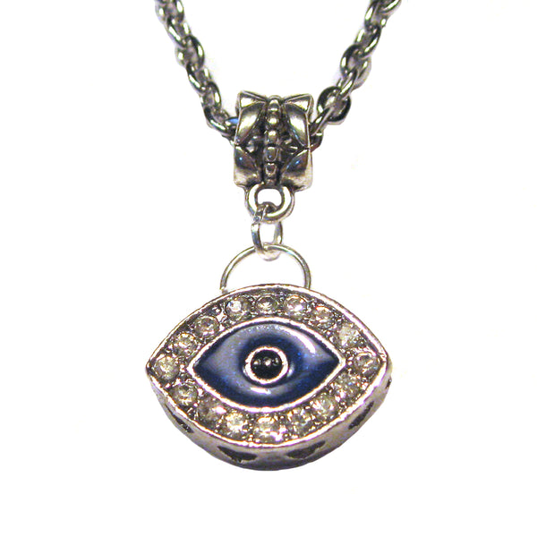 Evil Eye with Glass Crystals Necklace