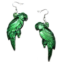 Retro Tropical Parrot Earrings