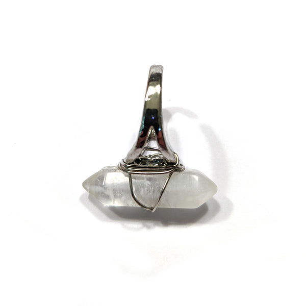 Clear Quartz Crystal Ring