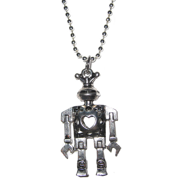 Antique Toy Robot Necklace